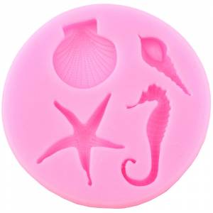 Сконовые формы морские существа, ракушки, морские коньки, раковины, кекс, Топпер, конфеты, морские звезды, шоколад, формы