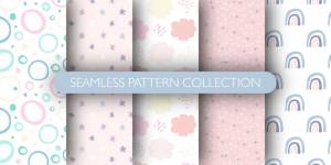 Набор милый бесшовные модели для ребенка