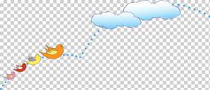 Графический дизайн Adobe Illustrator Cartoon, Милый мультфильм птичье небо, Мультипликационный персонаж, шаблон, синий png