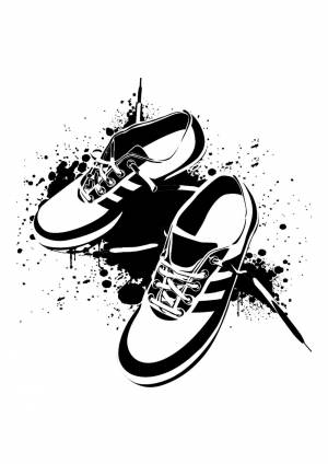 Трафареты Обувь