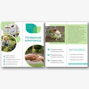 Шаблон буклета магазина обуви