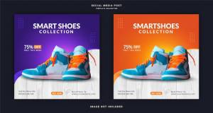 Интернет-магазин обуви instagram баннер реклама шаблон сообщения в социальных сетях