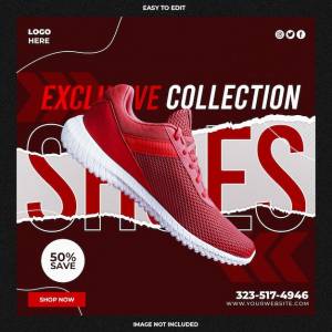 Обувь шаблон социальных сетей