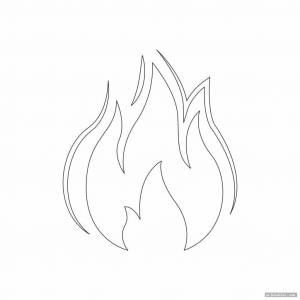 Картинки трафареты пламя и огня