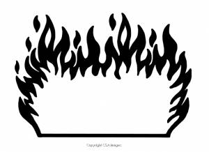 Трафареты огня для вырезания из бумаги