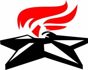 Пламя вечного огня трафарет