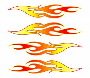 Огонь на машине рисунок