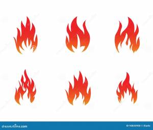 Шаблон логотипа пламени огня Иллюстрация вектора