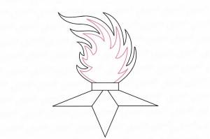 Как нарисовать Вечный огонь ко Дню Победы 9 мая в детский сад