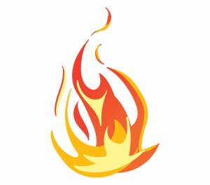 Трафареты огня для вырезания из бумаги