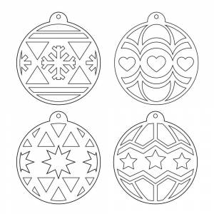 Трафареты на окна на Новый год 2021