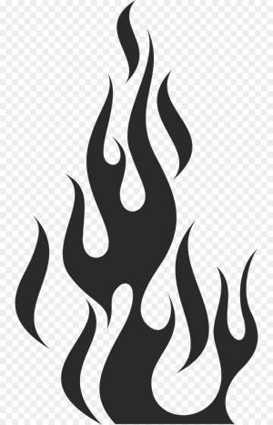 Трафарет пламя огня