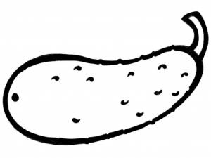 Трафарет огурца
