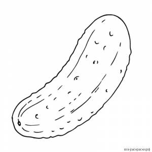 Картинки трафареты огурца для детей