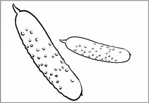 Шаблон огурца