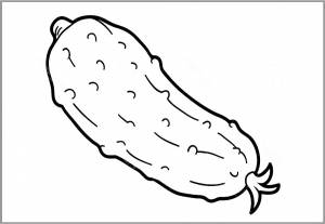 Шаблон огурца