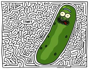 Трафарет огурца