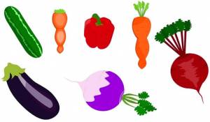 Трафареты овощей