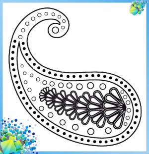 Орнамент- трафарет Пейсли