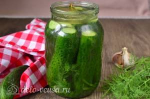 Быстрые малосольные огурцы в банке рецепт с фото