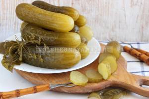 Огурцы холодным способом с горчицей