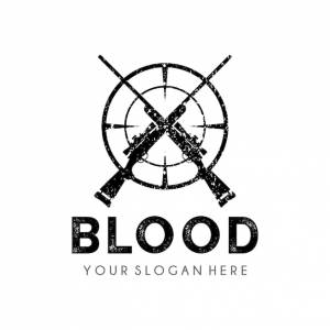 Шаблон дизайна логотипа охотника