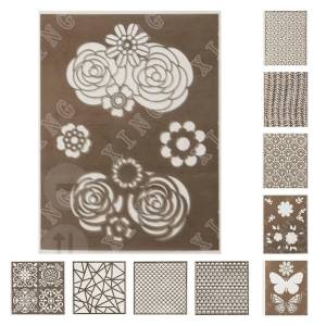 Весенние новые бабочки, цветы, листья, плетеные трафареты, картина «сделай сам», раскраска для скрапбукинга тиснение, бумажная карта, ремесленный шаблон