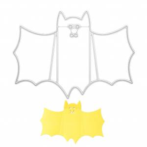 Новинка 2022, трафареты для Хэллоуина в виде летучей мыши, металлические режущие штампы, трафареты для украшения «сделай сам», зеркальные бумажные шаблоны для тиснения, формы Cr E4A2