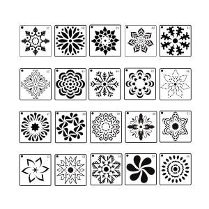 Мандала трафареты для картин, многоразовые небольшие шаблоны с точками мандалы для самостоятельной росписи, художественных проектов