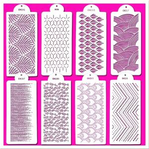 Трафарет для торта разные стильные инструменты для украшения тортов свадебные кружевные пластиковые трафареты для мастики для рисования печенья