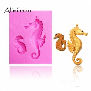 B1007, форма для торта в виде морского конька, сконовая форма для рукоделия, конфеты, шоколад, фотография