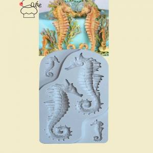 Aouke морские коньки сконовые формы для украшения торта сконовая форма Сахарная паста Конфеты Шоколад для мастики и глины форма J081