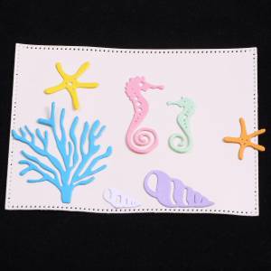 Морские водоросли морские коньки ракушки металлические штампы трафареты для «сделай сам» Скрапбукинг декоративное тиснение ручная работа высекальный шаблон море