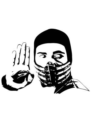 Трафареты Мортал Комбат