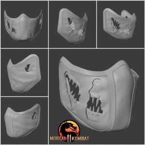 Файл 3D Reptile mask from Mortal Kombat・Шаблон для загрузки и 3D-печати・Cults