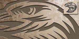 Объемный трафарет с орлом ➤ фото от Стена-Клавель