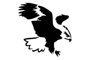 Орел трафарет