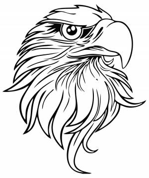 Орел трафарет