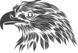 Орел трафарет