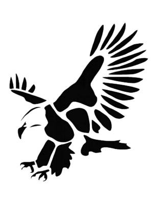 Орел трафарет