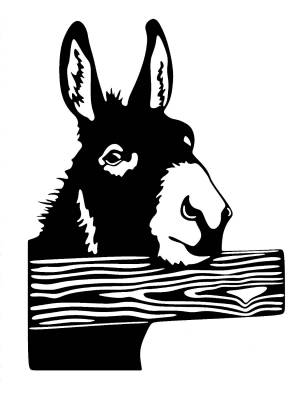 Трафареты Осла