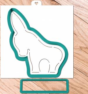 Набор форм и трафарет «Ослик» 