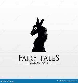 Логотип осла Логотип шахмат осла Иллюстрация вектора