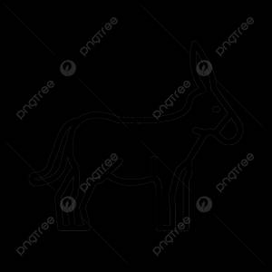 значок линии осла вектор PNG , животные, домашнее животное, осел PNG картинки и пнг рисунок для й загрузки