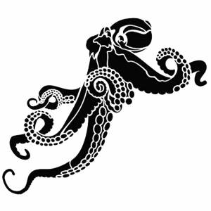 Трафареты Осьминога