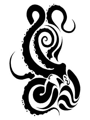 Трафареты Осьминога