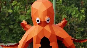 Маска осьминога своими руками, низкополигональная маска «Рыба-дьявол», бумажная маска для рукоделия Poulpe, шаблон PDF 3D Маска