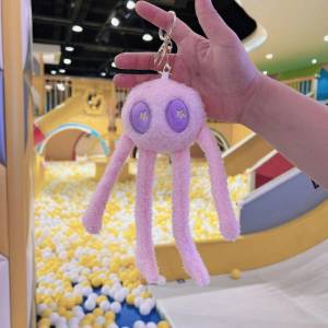Плюшевый осьминог, брелок для ключей с осьминогом, плюшевый брелок для ключей с осьминогом, женский, для девочек