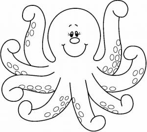 Картинки трафареты осьминога