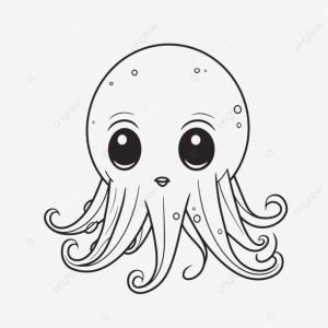 рисунок милый осьминог раскраски наброски эскиз вектор PNG , рисунок осьминога, рисунок крыла, рисунок кольца PNG картинки и пнг рисунок для й загрузки